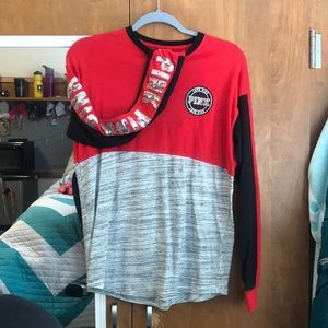 Red long sleeve PINK shirt